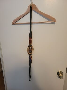 Gold Accent Multicolor Braided Belt